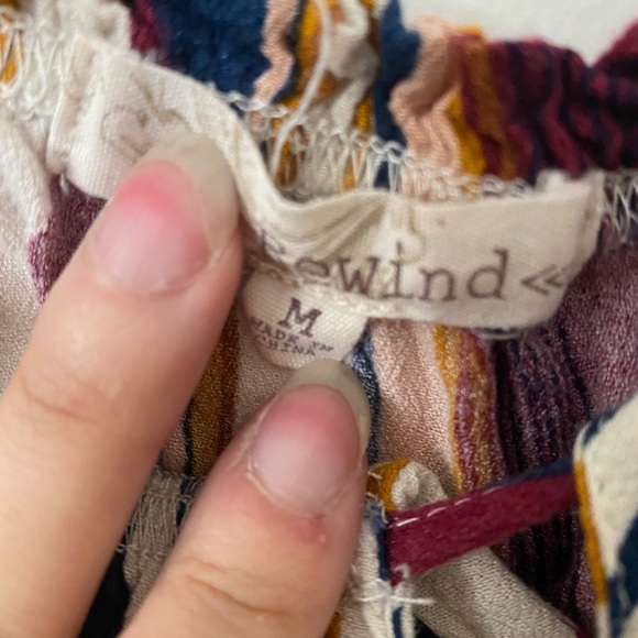 Cute Off The Shoulder Long Sleeve Stripped Shirt - Picture 3 of 3